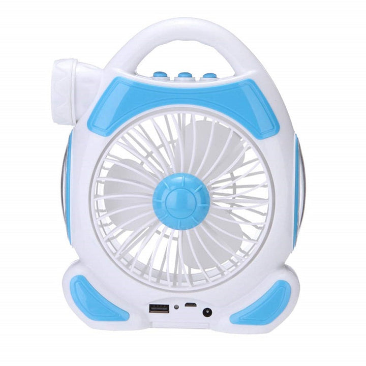 Rechargeable Desktop Fan With Light | Stornfield