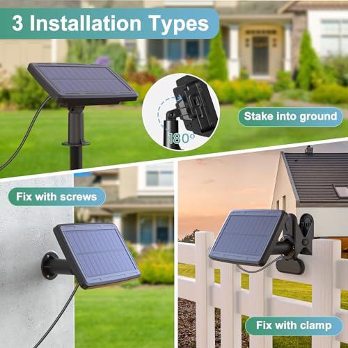 Stornfield | 52ft Solar String Lights Outdoor with Remote, Warm White