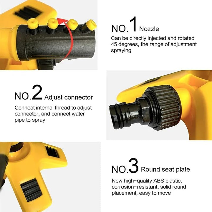 Stornfield | 360° Rotating Lawn Sprinkler | Stable, Multi-Angle Nozzles for Even Coverage in Large Gardens
