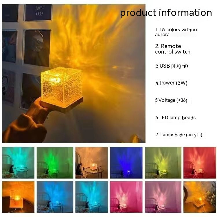 16-Color LED Water Wave Lamp. | Stornfield
