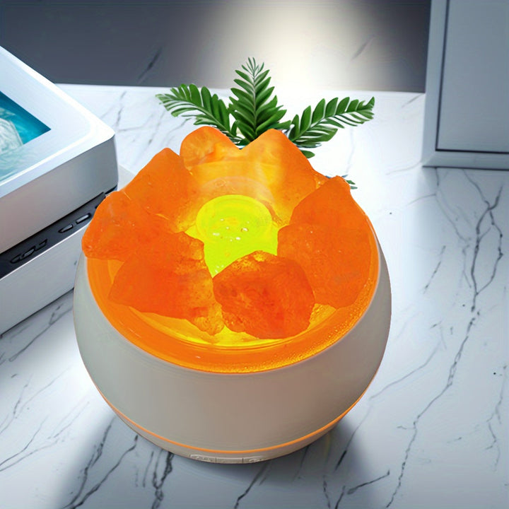 Stornfield | Salt Diffuser - 3-in-1 Essential Oil Diffuser, Himalayan Salt Lamp & Air Humidifier