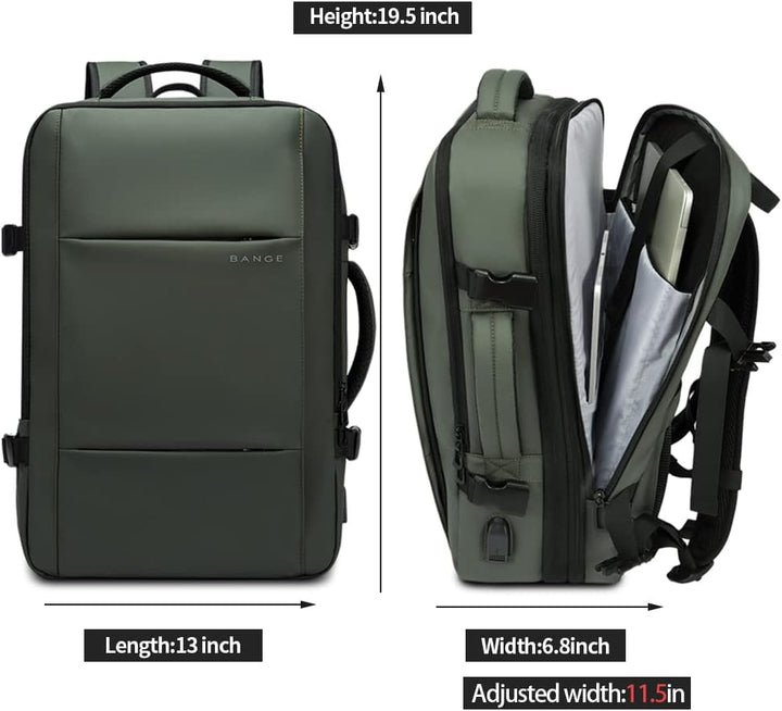 Expandable 26–45L Waterproof Travel Backpack with Laptop Sleeve & Duffle Carry | Stornfield