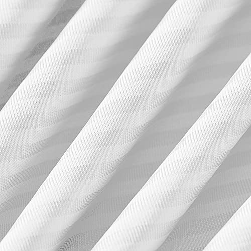 2-Pack Cooling Pillowcases – Premium Silky White Stripes,  Technology, Q-Max 0.3 | Stornfield