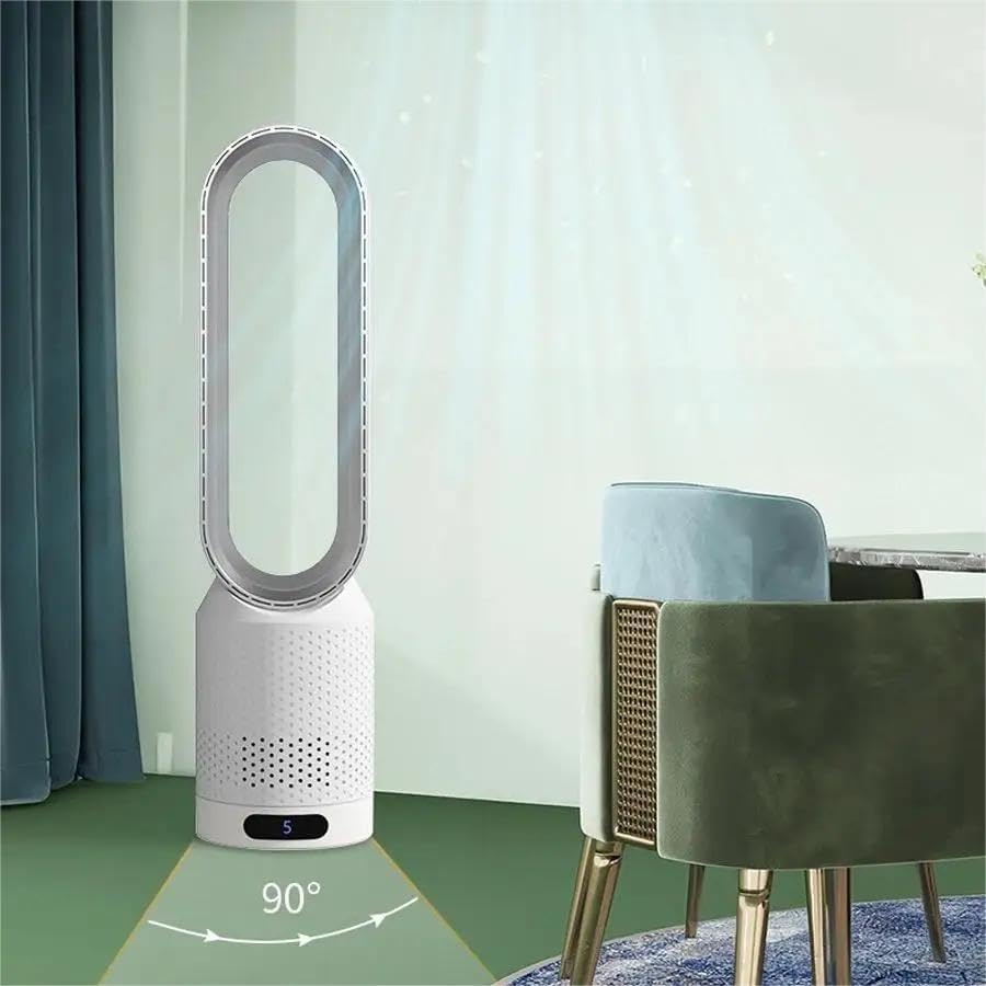 Portable Bladeless Fan with Air Purification and Remote Control | Stornfield