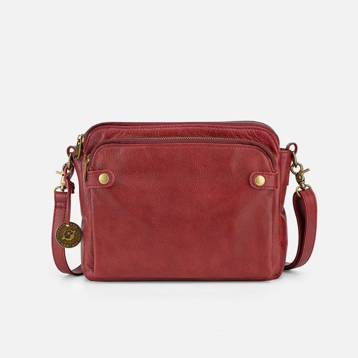 Women's shoulder bag made of three-layer leather | Stornfield