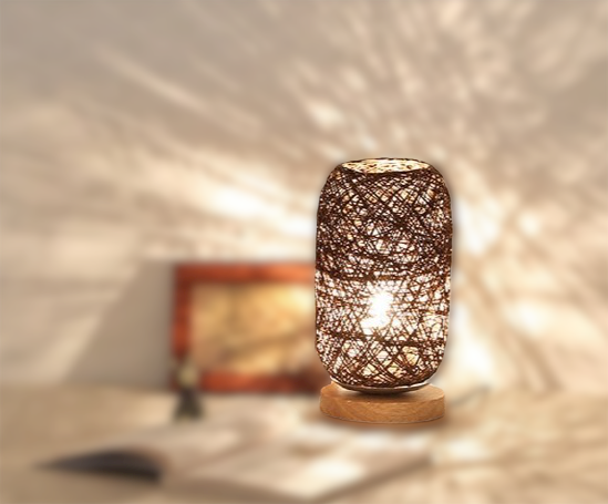 Stornfield | Rattan Wood Table Lamp