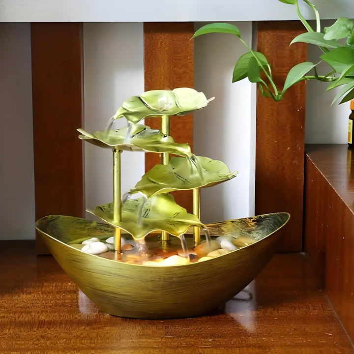 Stornfield LED Leaf-Inspired Decorative Fountain