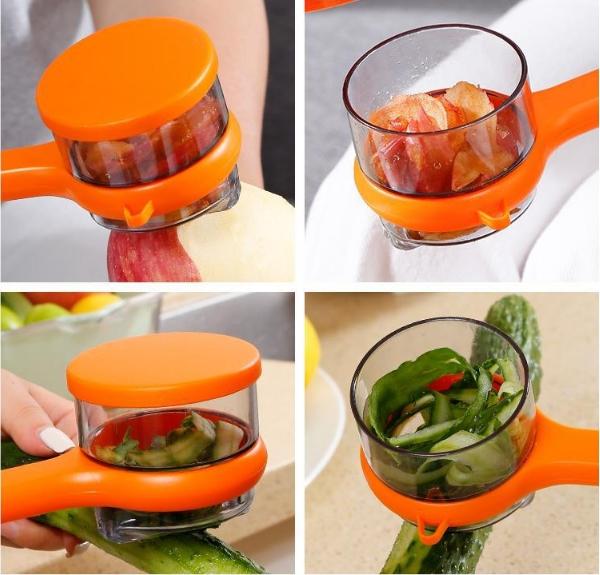 Double-sided Stainless Steel Blade Peeling Knife With Storage Box Stornfield