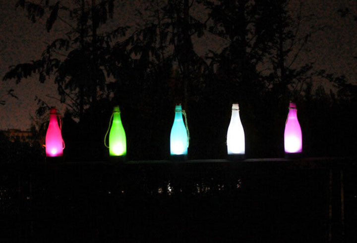 Stornfield | 5 Pcs Solar Wine Bottle String Lights Outdoor Decoration LED Plastic Hanging Light