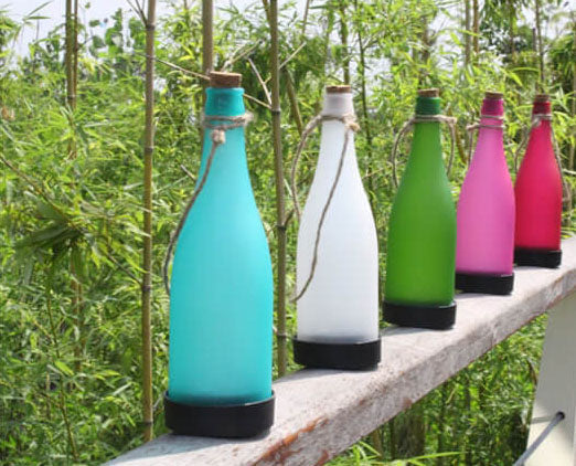 Stornfield | 5 Pcs Solar Wine Bottle String Lights Outdoor Decoration LED Plastic Hanging Light