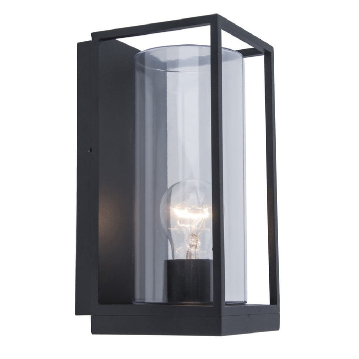 Stornfield | Lutec 5288803012 Flair Matte Black Vintage Recessed Outdoor Wall Light