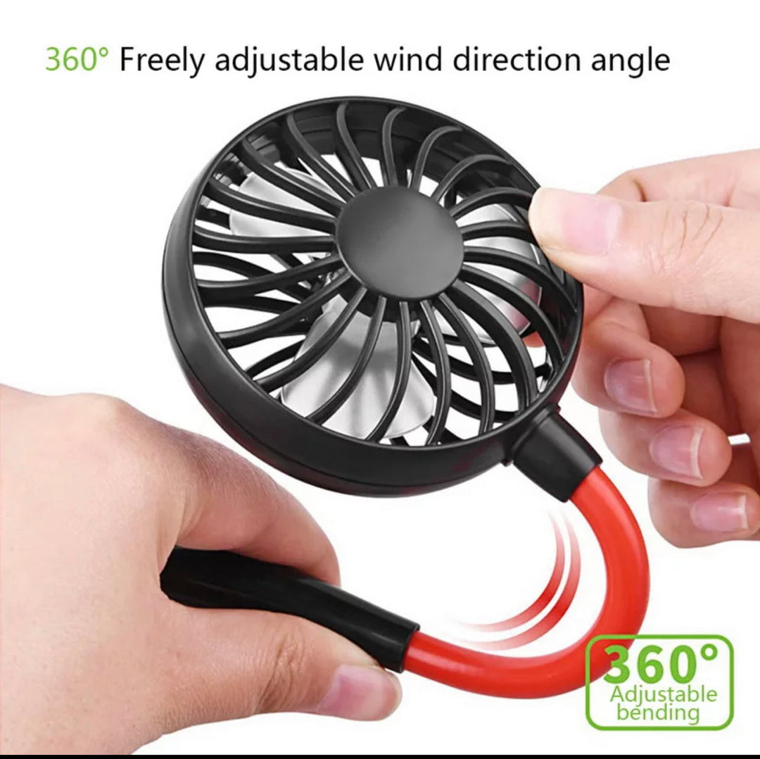 USBPortable Fan Cold Fan Hands Free Neck Fan Hanging Rechargeable Mini Sports Fan | Stornfield