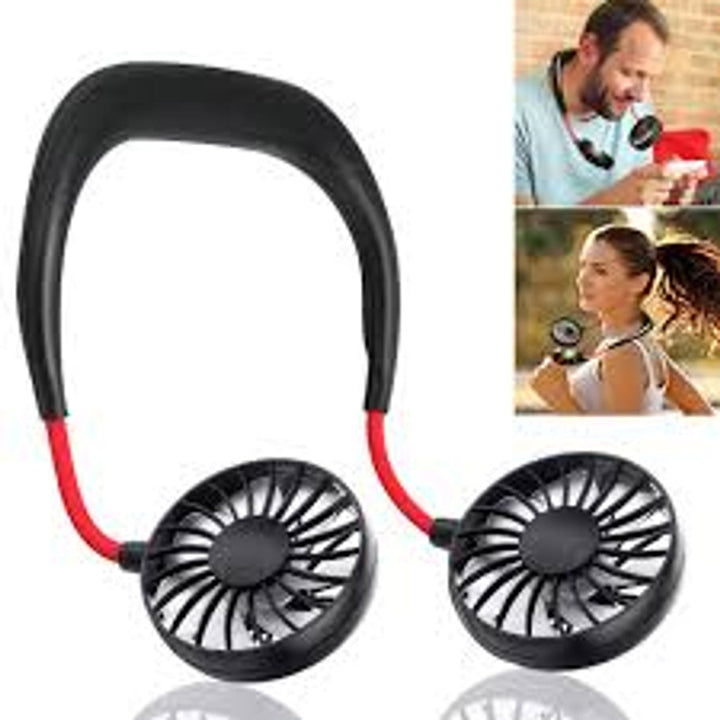 USBPortable Fan Cold Fan Hands Free Neck Fan Hanging Rechargeable Mini Sports Fan | Stornfield