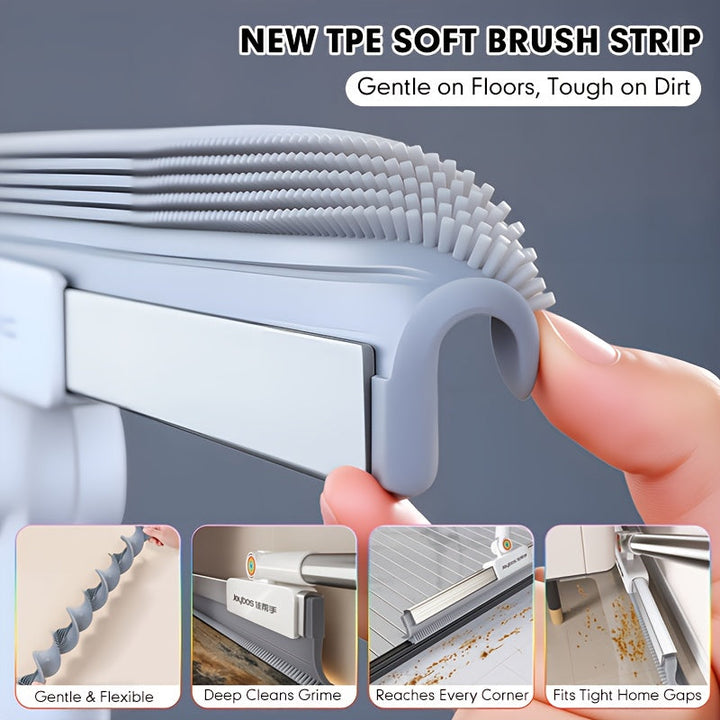 Floor wiper with rubber lip & TPE bristles | Stornfield