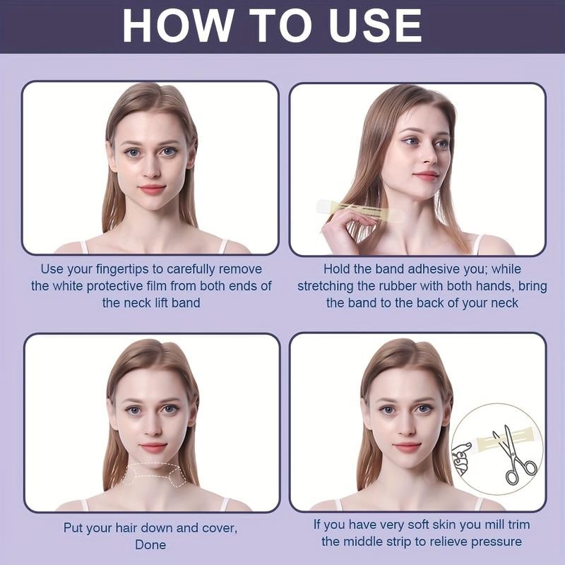 Stornfield | Neck Lifting Tape | Instant Firming & Sculpting Effect | Invisible & Skin-Safe Adhesive