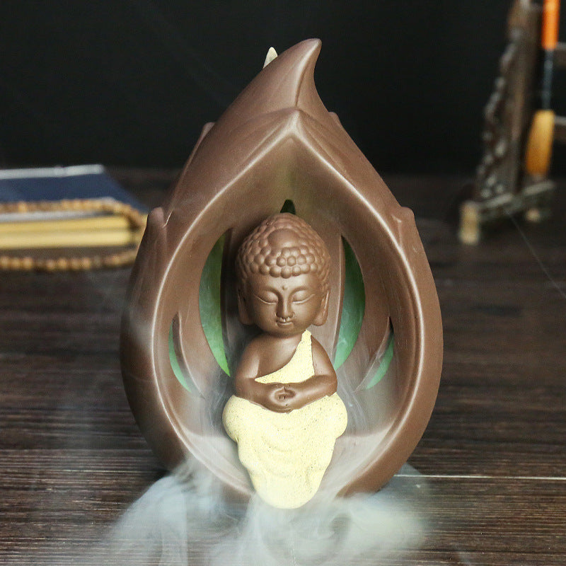 Decorative Buddha-Themed Aromatherapy Incense Holder
