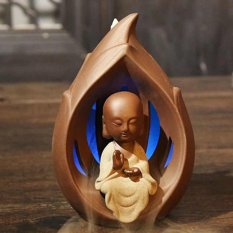 Decorative Buddha-Themed Aromatherapy Incense Holder