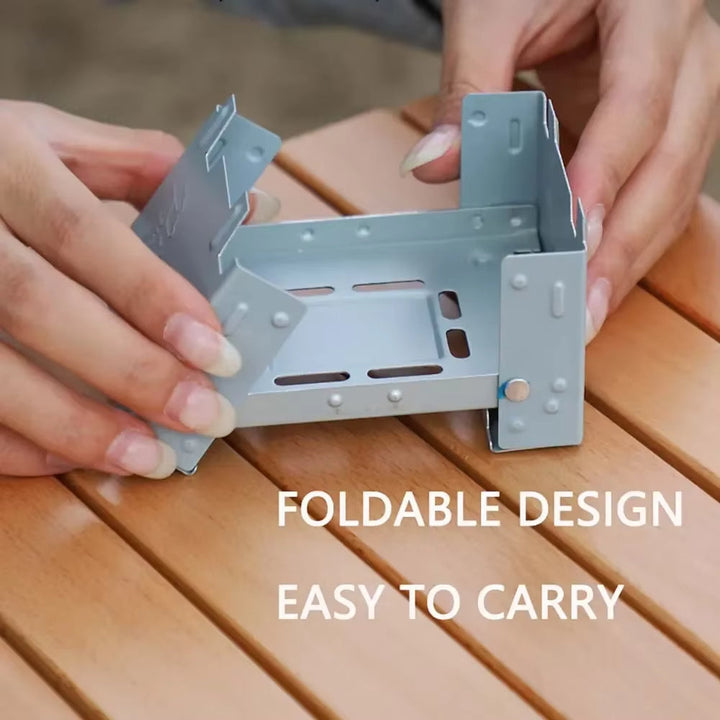 Ultra-Lightweight Folding Ironwood Pocket Size Burner | Stornfield