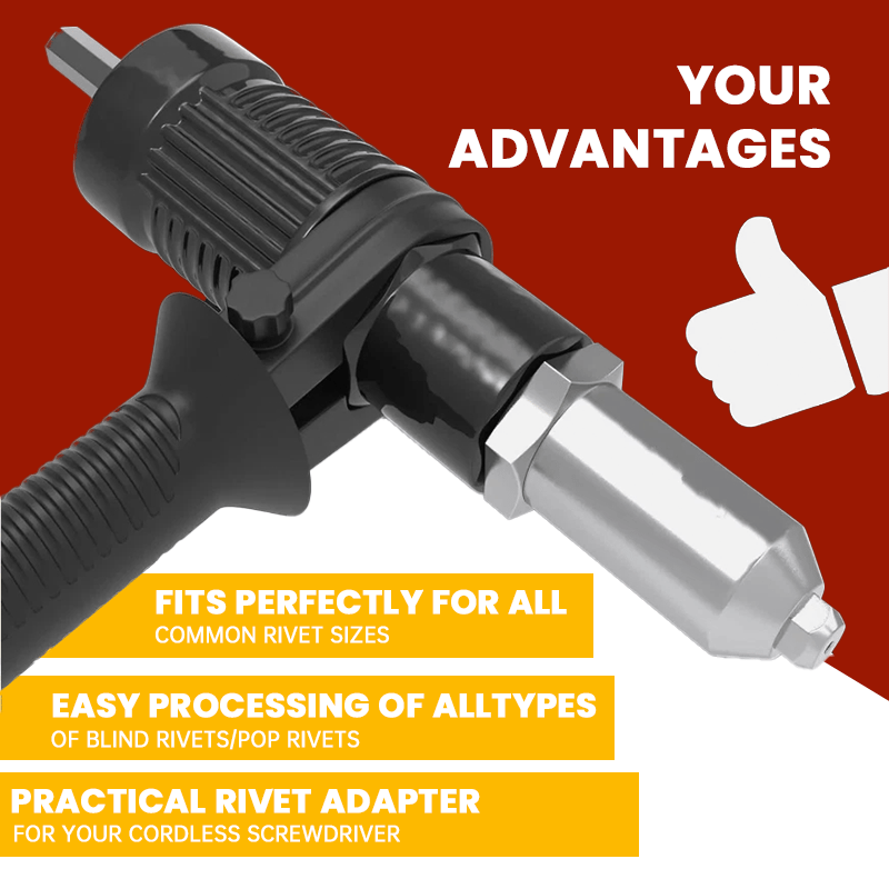 ProGrip — Turn your cordless screwdriver into a precise power machine for effortless riveting without exhaustion | Stornfield