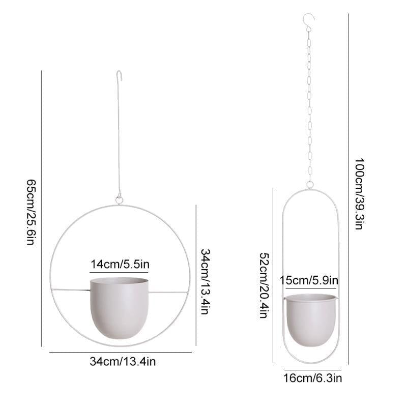 HaloRing Hanging Plant Holder – Metal Hanging Planter for Indoor and Outdoor | Stornfield