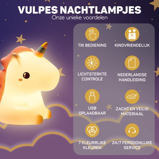 Unicorn Night Light - DreamCrest | Stornfield