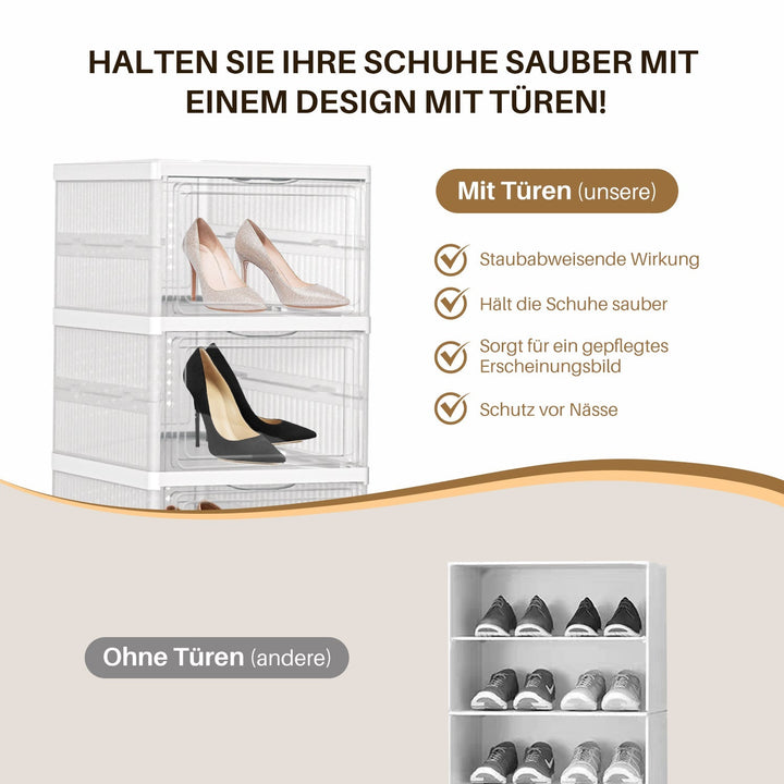 6 Layers Shoe Boxes Storage Box Stackable | Stornfield