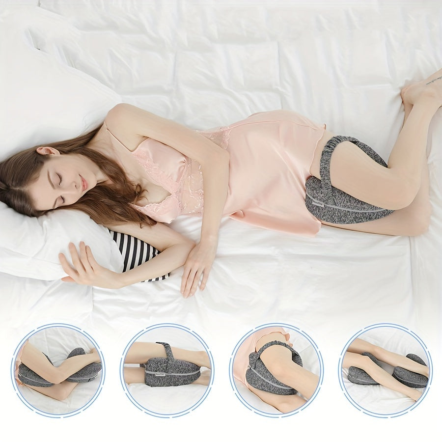 Ergonomic Knee Pillow for Side Sleepers - Supportive Memory Foam with WashaStornfielde Cover | Stornfield