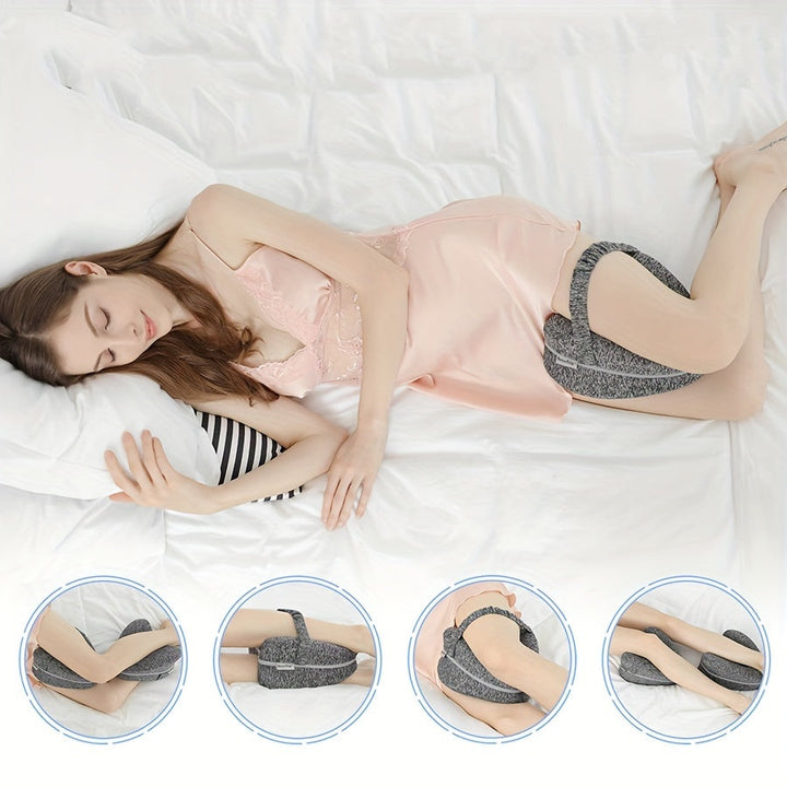 Ergonomic Knee Pillow for Side Sleepers - Supportive Memory Foam with WashaStornfielde Cover | Stornfield