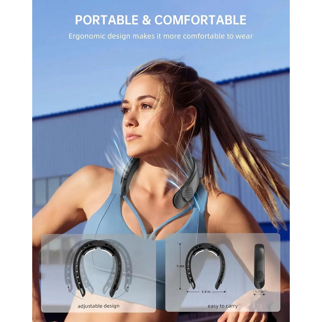 Portable Neck Fan with Rechargeable Cooling for Outdoor Sports | Stornfield