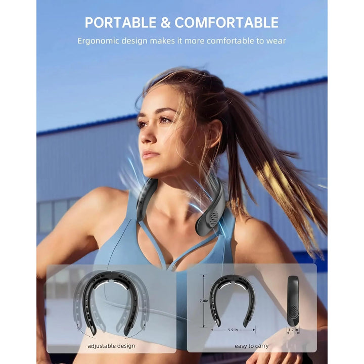 Portable Neck Fan with Rechargeable Cooling for Outdoor Sports | Stornfield