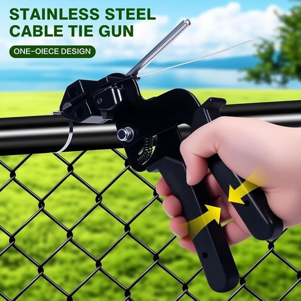 Stainless Steel Cable Tie Gun with Metal Ties | Stornfield