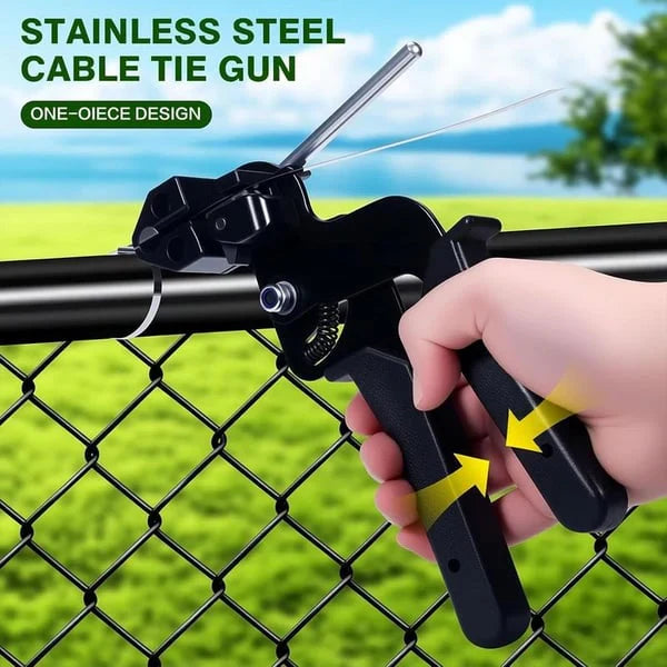 Stainless steel cable tie gun with 100 cable ties | Stornfield