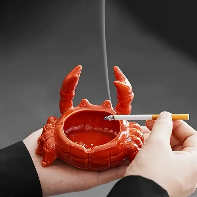 CrabbySmoke – Unique Crab-Shaped Ashtray with Stornfield Lid