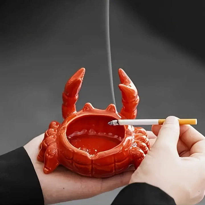CrabbySmoke – Unique Crab-Shaped Ashtray with Stornfield Lid