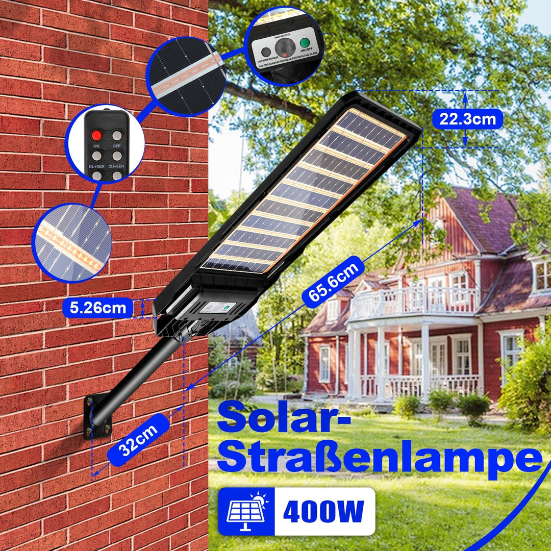 Solar lamp streetlight with motion sensor 300W/400W | Stornfield