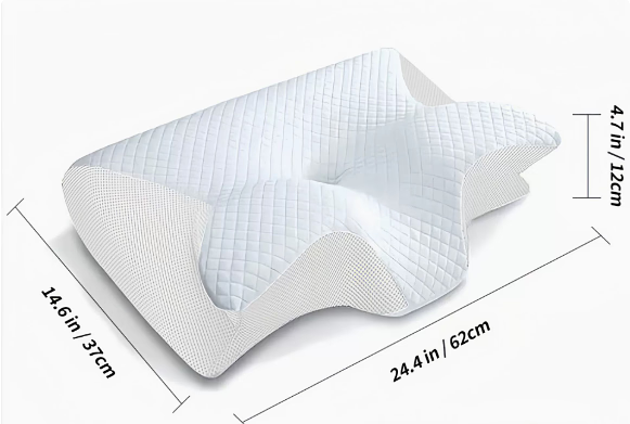 Stornfield | Pillow for Sleep Apnea & Snoring Relief – Ergonomic Memory Foam Anti-Snore Pillow for Better Breathing & Deep Sleep Support