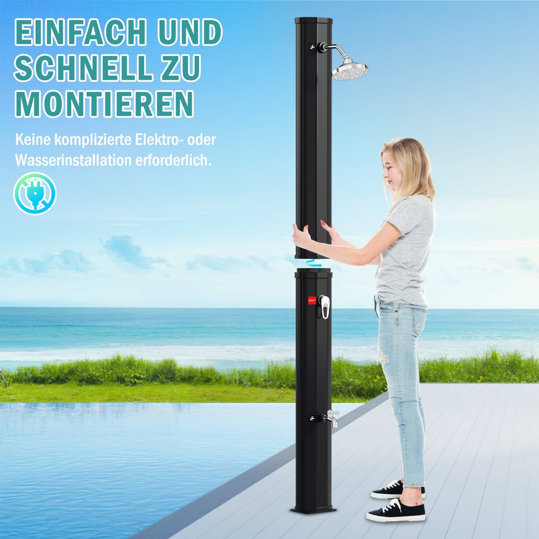 Solar shower 35L garden shower incl. protective cover | Stornfield