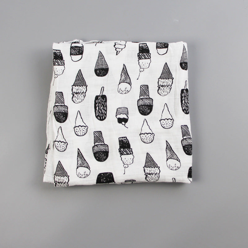 Cute Patterned Muslin Swaddle Blanket Stornfield
