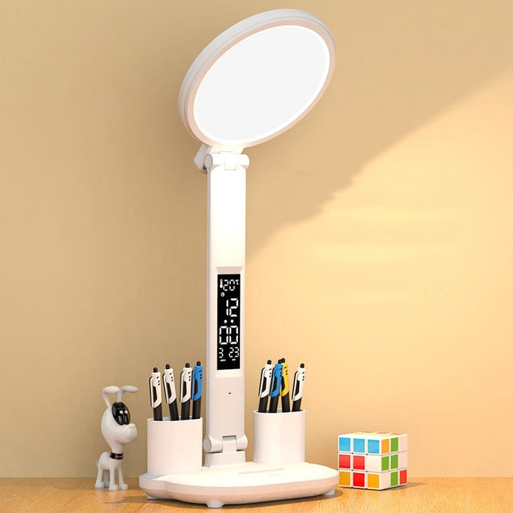 LED clock table lamp with USB. | Stornfield