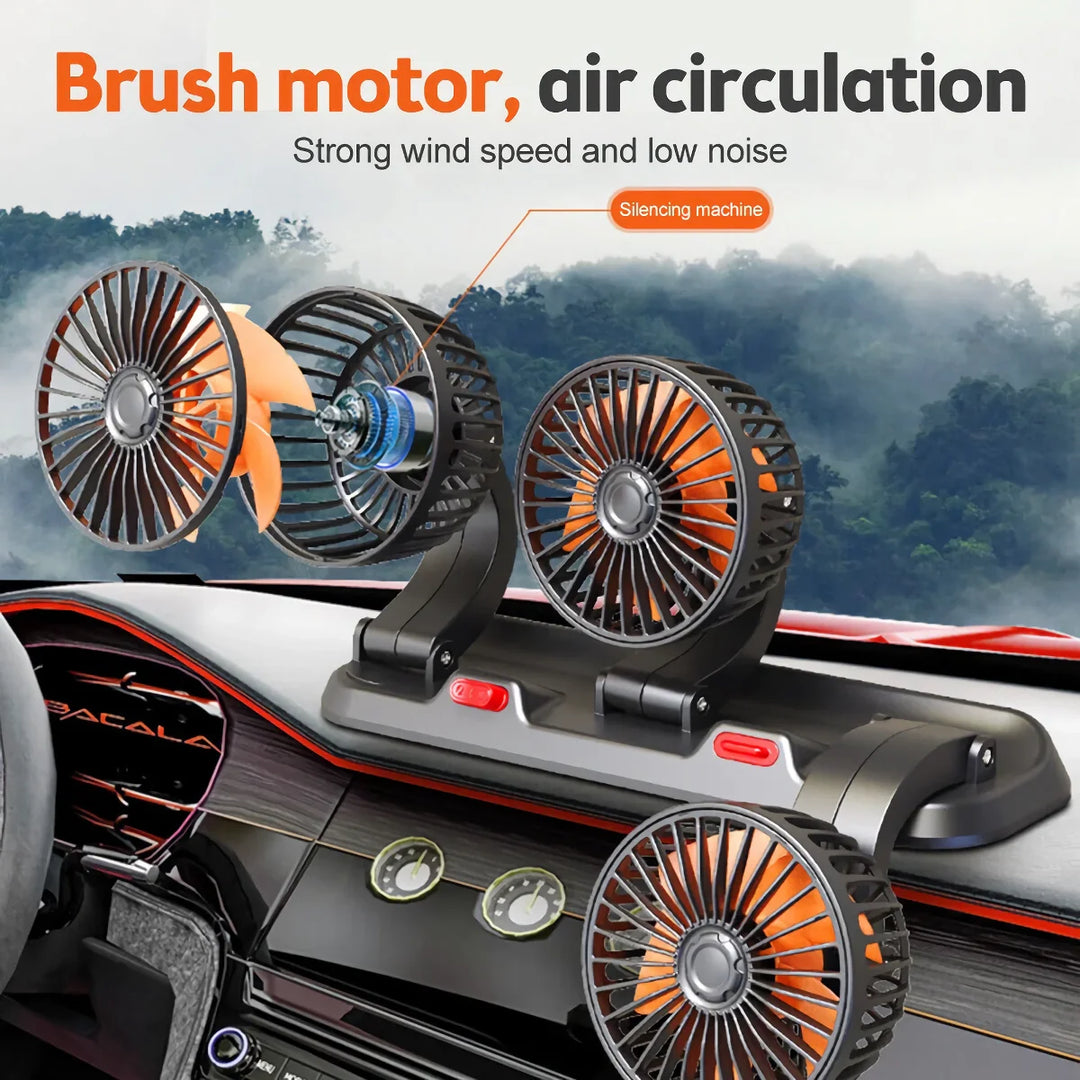Adjustable 3-Head Electric Fan | Stornfield