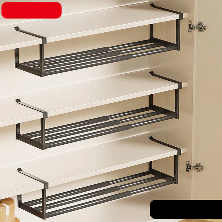 Under-shelf storage without drilling – adjustable 30–50 cm | Stornfield