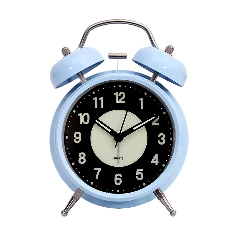 Stornfield | LuminousTime - Elegant Metallic Alarm Clock with Soft Lighting for Peaceful Mornings and Evenings