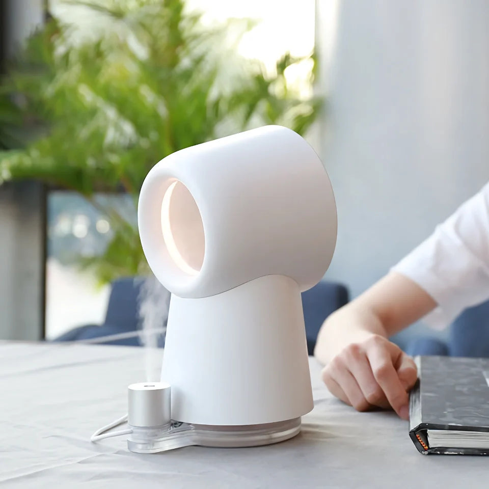 Bladeless USB Humidifier Fan with LED Night Light | Stornfield