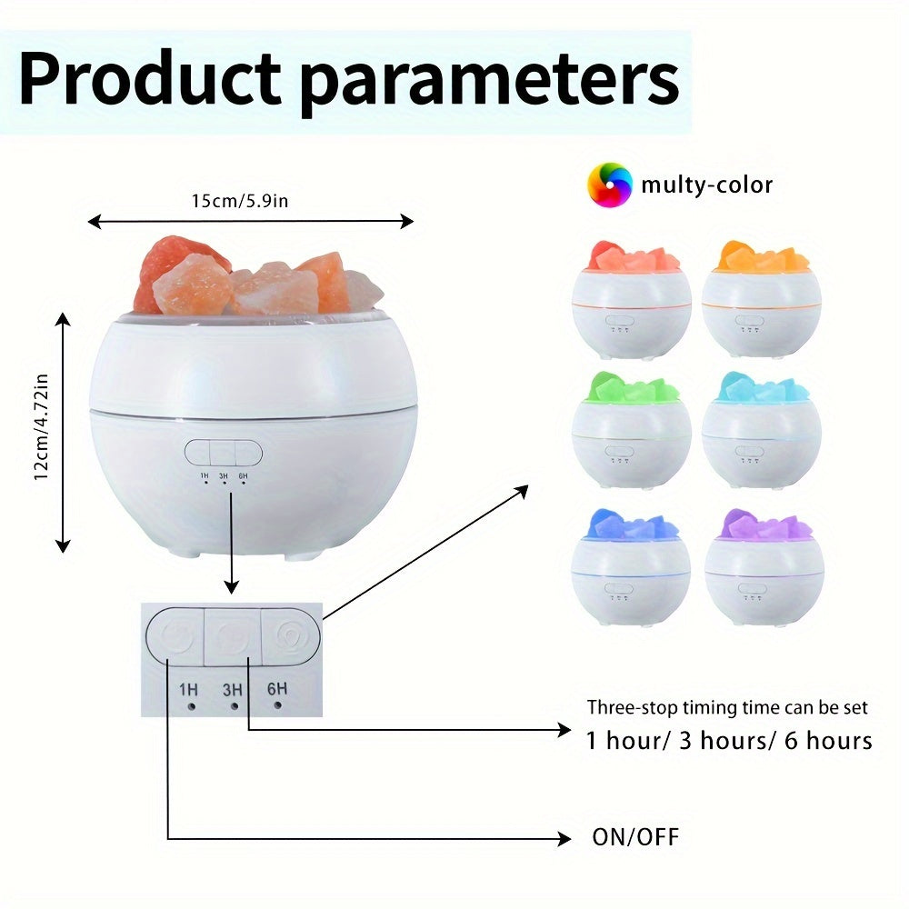 Stornfield | Salt Lamp Diffuser - 3-in-1 Essential Oil Diffuser, Himalayan Salt Lamps and Humidifier