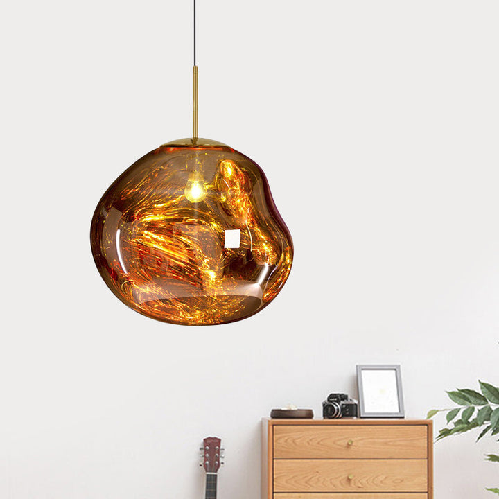Modern Glass Ceiling Lamp - LunaLux | Stornfield
