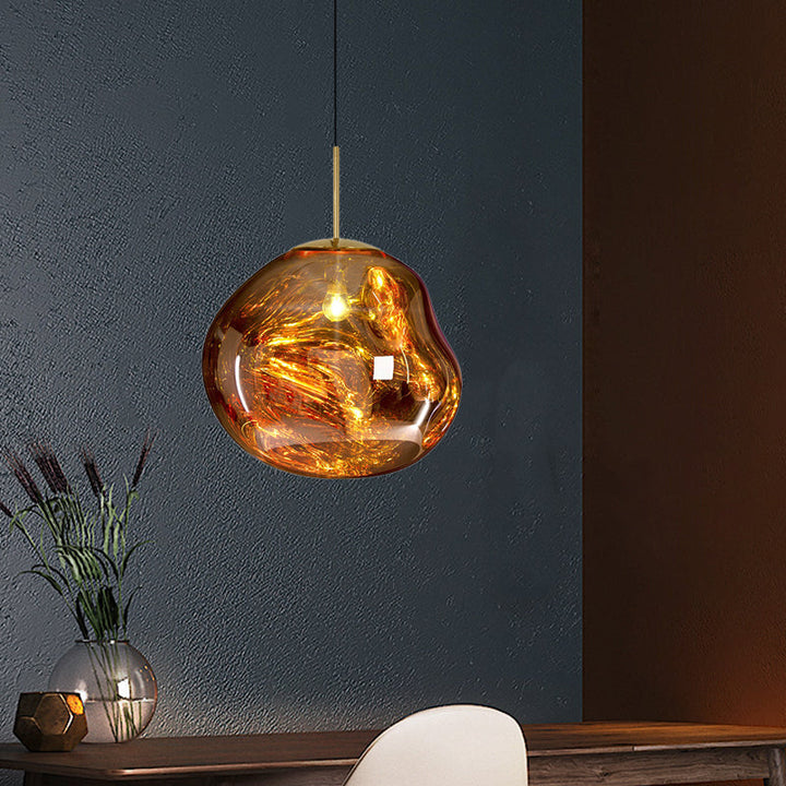 Modern Glass Ceiling Lamp - LunaLux | Stornfield