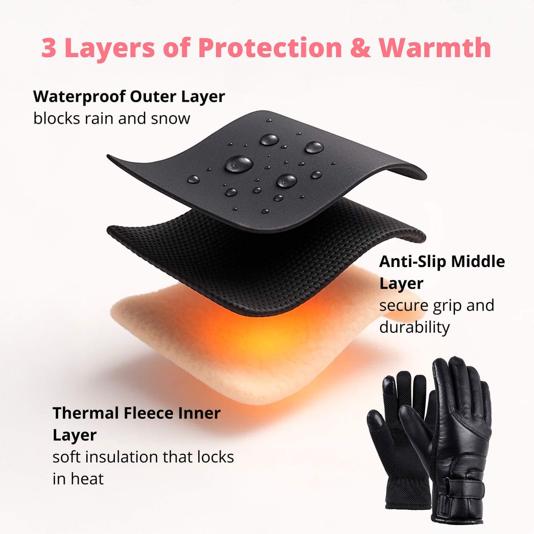 Stornfield | Heated Gloves for Women UK – Ladies Thermal Waterproof Winter Gloves with Touch Screen & USB Rechargeable Warm Design