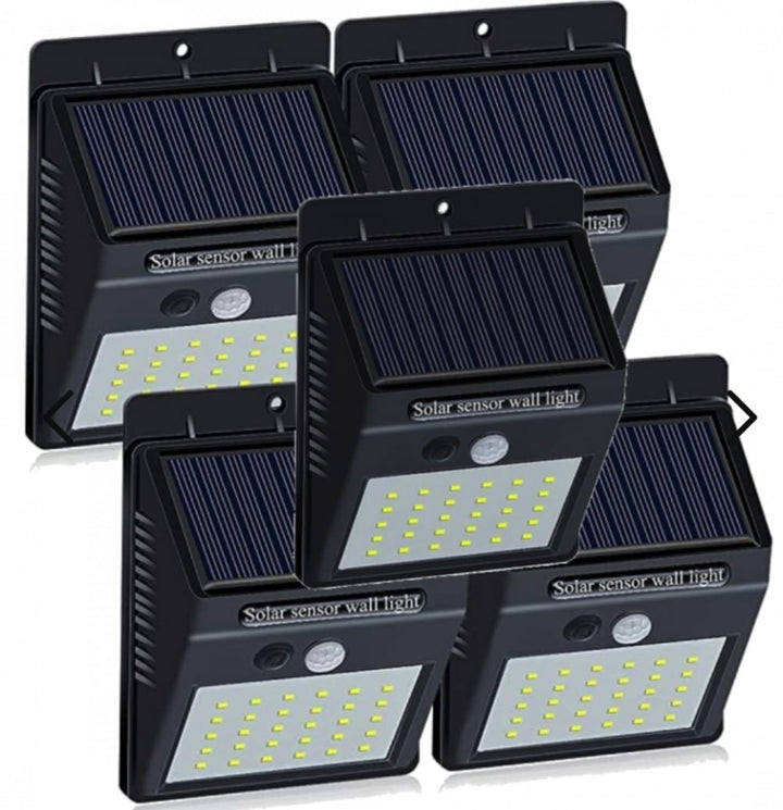Set of 5 Solar LED Outdoor Lights – LumaPath | Stornfield