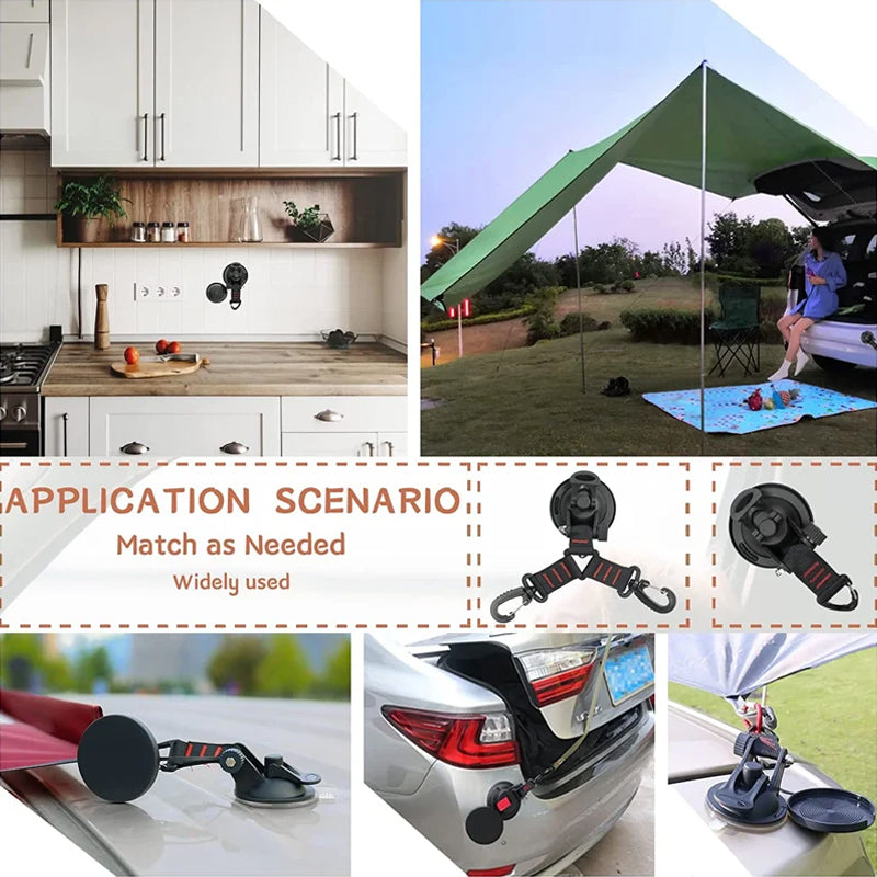 Heavy-duty vacuum suction cup with hook | Stornfield