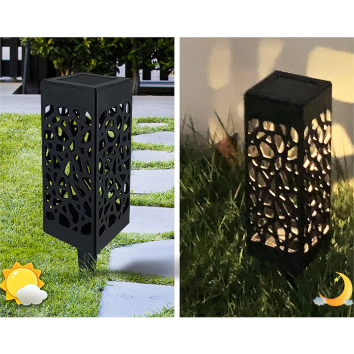 Creative Hollow Square Column LED Outdoor Lawn Ground Insert Landscape Light | Stornfield